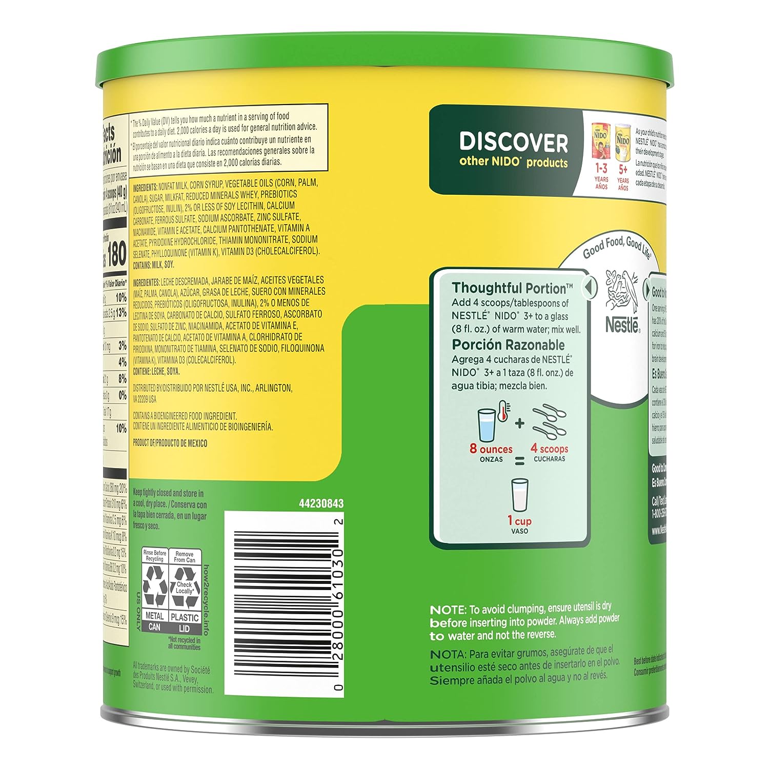 Nestle Nido 3+ Toddler Powdered Milk Beverage, 1.76 Pound - Image 2
